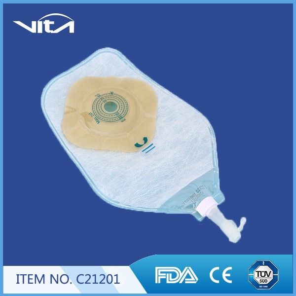 One piece urostomy bag (convex) C21201